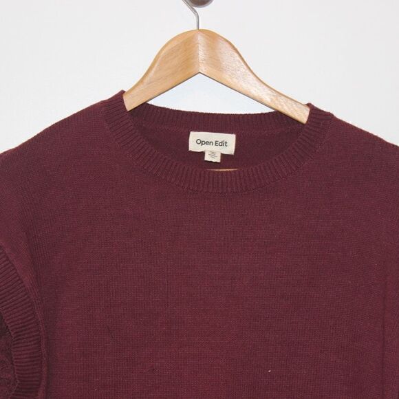 NEW Open Edit Stitch Sleeve Cotton Blend Sweater Bunbury Women Small - Picture 6 of 12